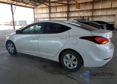 2016 Hyundai Elantra Se z USA, uszkodzony, nr VIN 5NPDH4AE9GH709907